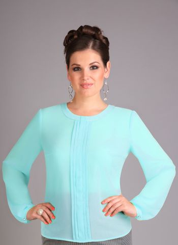 035 мята блузка