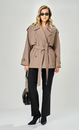 Тренч Ava fashion M-234 mokko