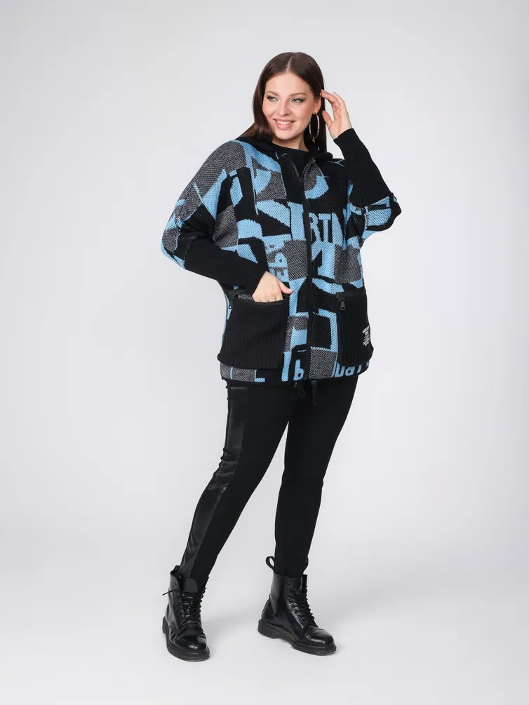 Sweter BONADI #1807 goluboj