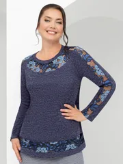 Bluzki, tuniki CHARUTTI #Nepovtorimyj sharm (indigo)