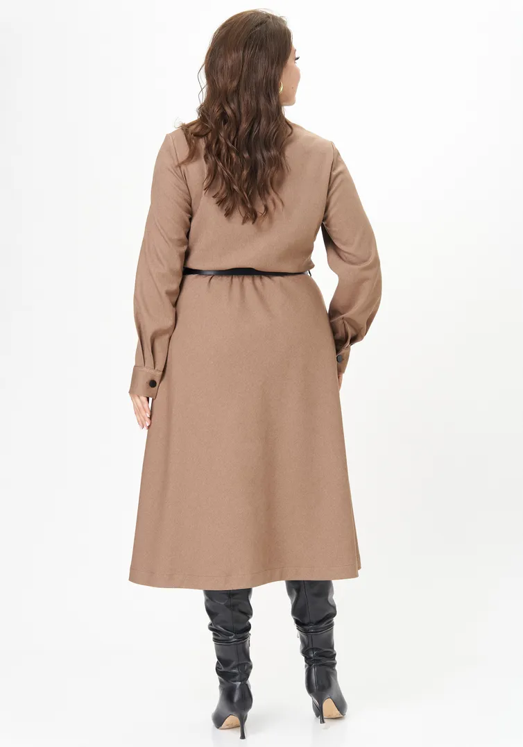 Sukienka Ava fashion #M-160 kapuchino