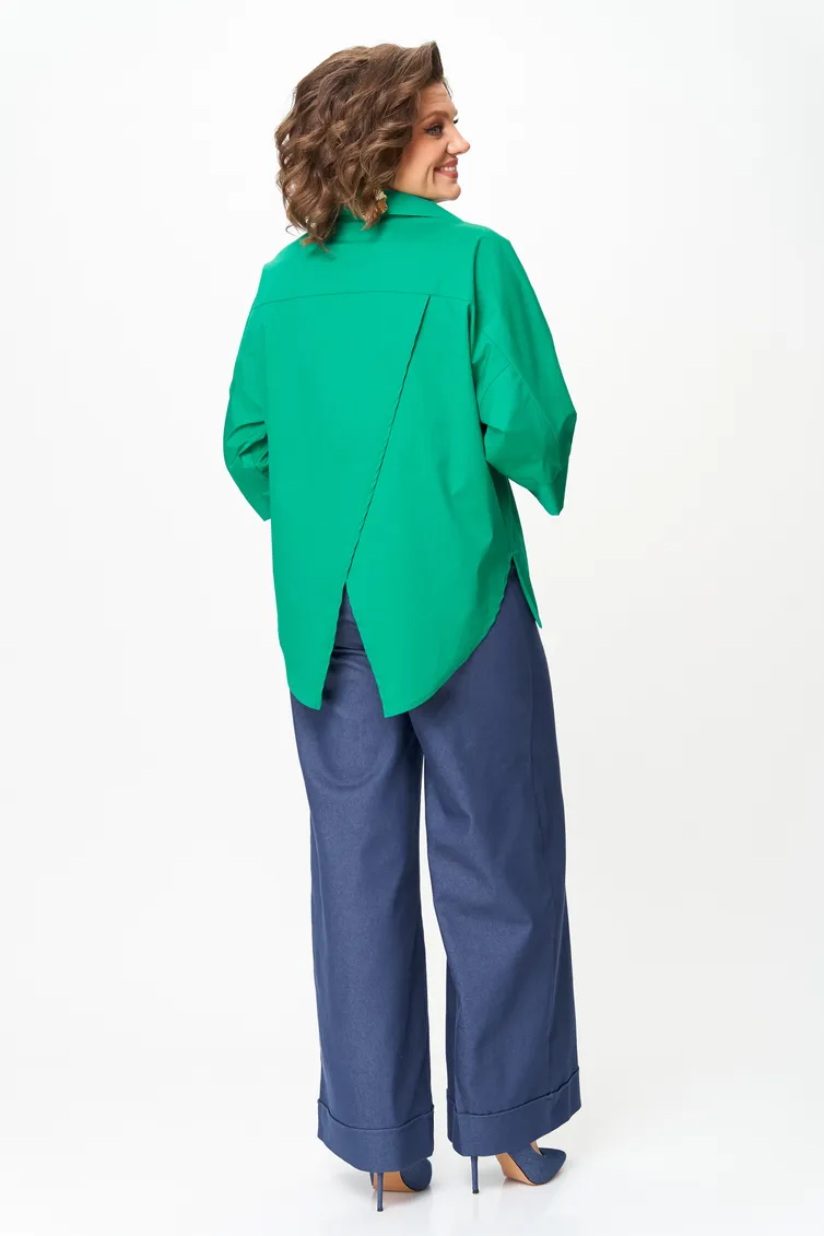 Блузка Michel Chic арт. 786/1 изумрудный