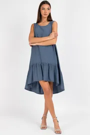 Dress VIZAVI #838 sero-sinij