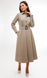 Платье BARBARA B189 кофейно-серый