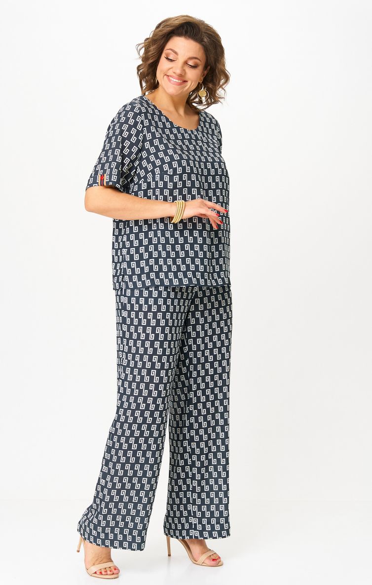 Комплект БелЭльСтиль арт. 875-322/605-273 синий принт