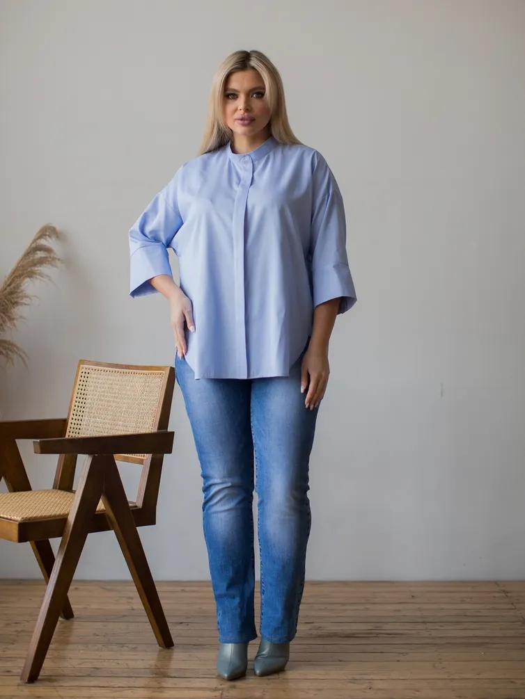 Bluzka NOVITA #1274 golubaya poloska