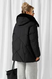 Coat Beautiful & Free #1018 chernyj