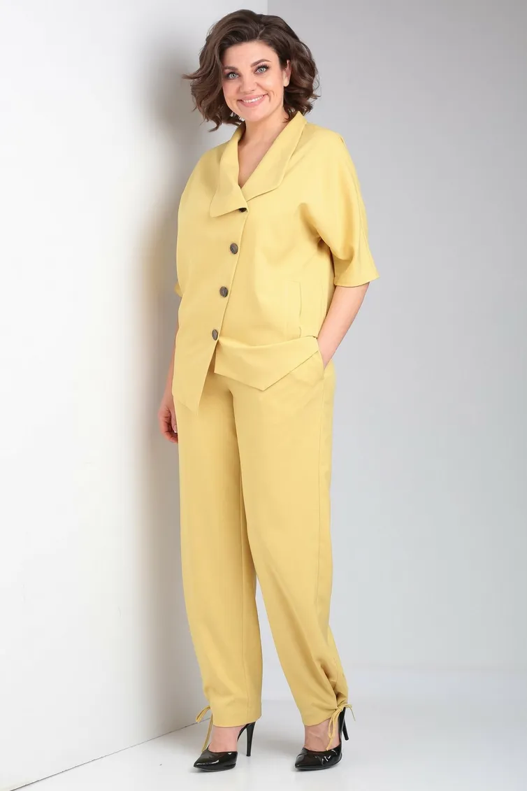 Garnitur Ladis Line #1496 gorchica