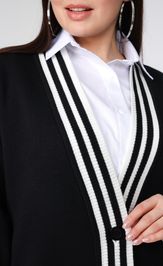 Кардиган BONADI 1884 черно-белый