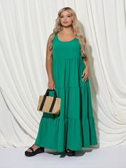 Платье DORA plus арт. 0262-1 зеленый