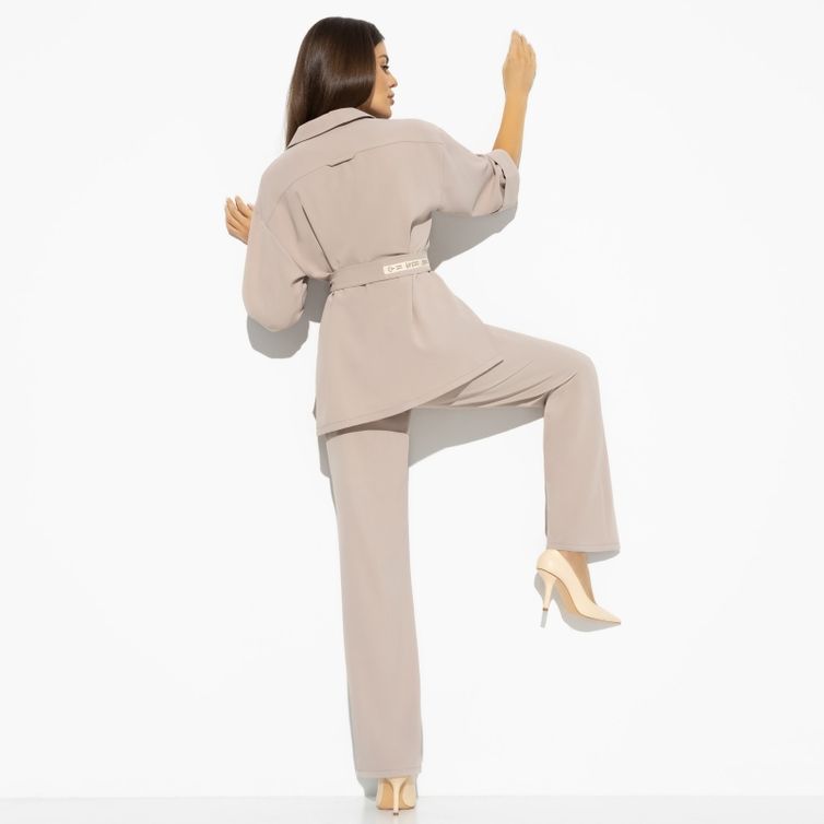 Костюм CHARUTTI арт. Образец совершенства (беж, 2 в 1, с поясом)