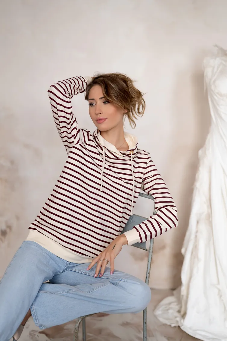 Худи nika.pl арт. 0304901 Hajdan-49 бордовый