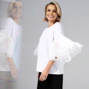 Блуза CHARUTTI арт. Молниеносная влюбленность (white)