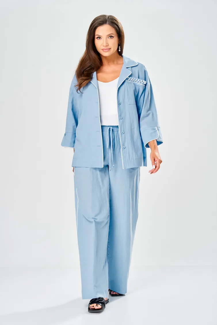 Suit Ava fashion #M-219 goluboj
