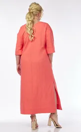 Платье Ava fashion М-065 коралловый