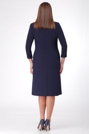 Dress Linia L #B-1672 temno-sin