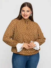 Bluzka Avila #0984 svetlo-korichnevyj