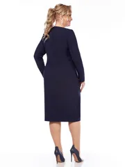 Sukienka Linia L #B-2039 temno-sin