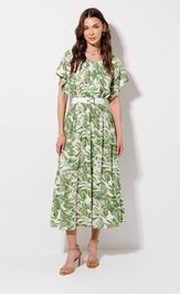 Платье Люше 4381 зеленый