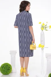 Sukienka DS Trend #P-3966-0165-01 (temno-sinego cveta s karmanami)