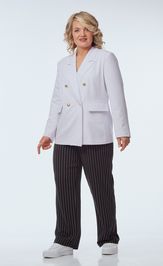 Костюм OVERYOU 247 белый с черно-белым