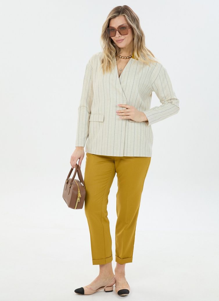 Жакет LM арт. М 0178 полоска льняная