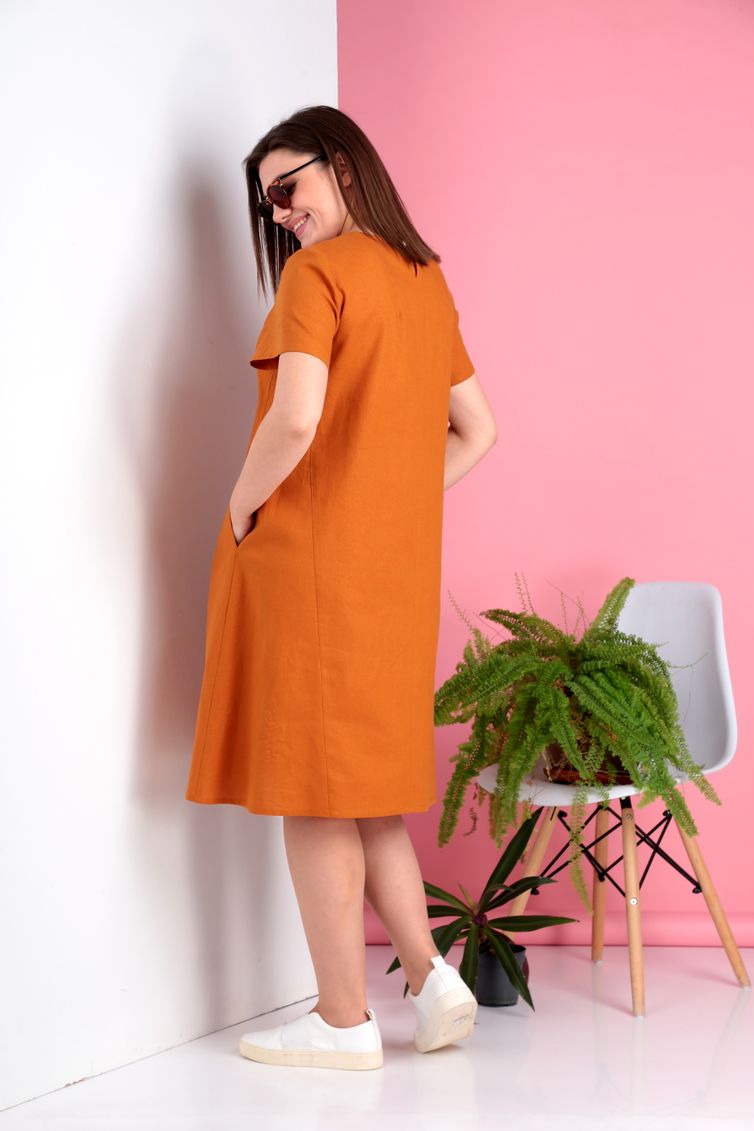 Dress Ivelta plus #1782 gorchica
