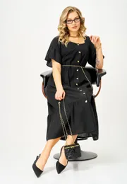 Dress Ava fashion #M-189 chernyj