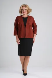 Garnitur Vilena-fashion #667 shokolad+chernyj