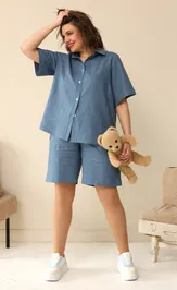 Блуза BegiModa 4034 джинс