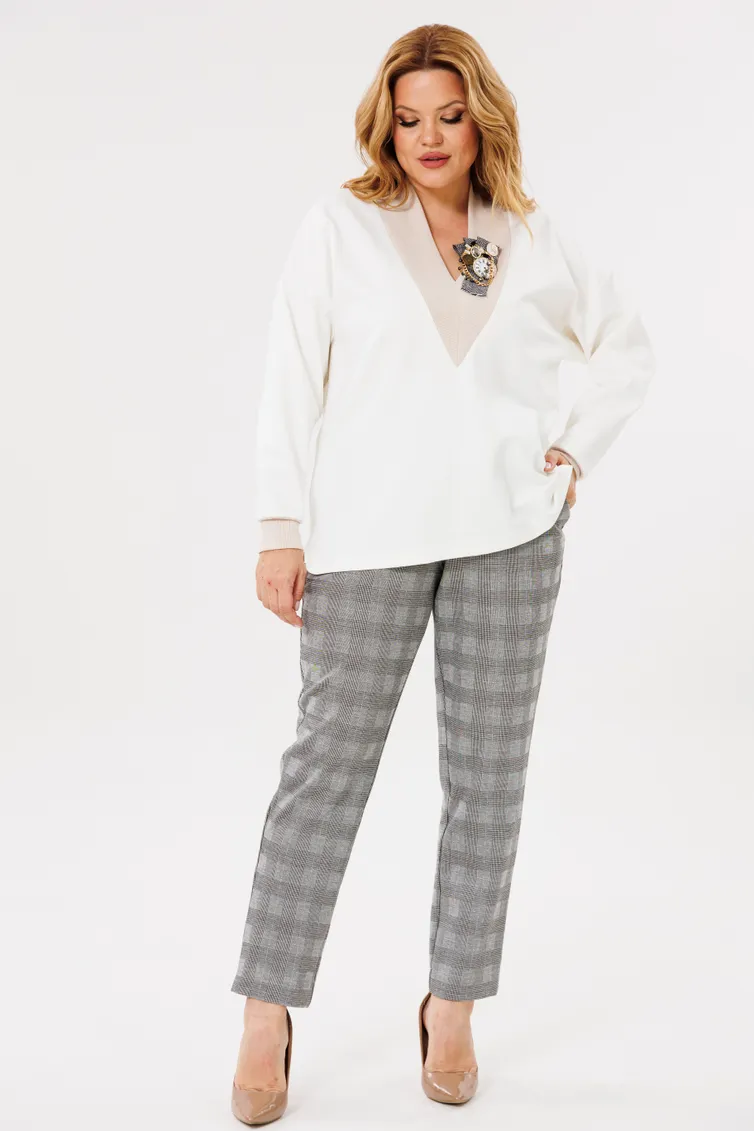 Zestaw Michel Chic #1395 seryj, moloko