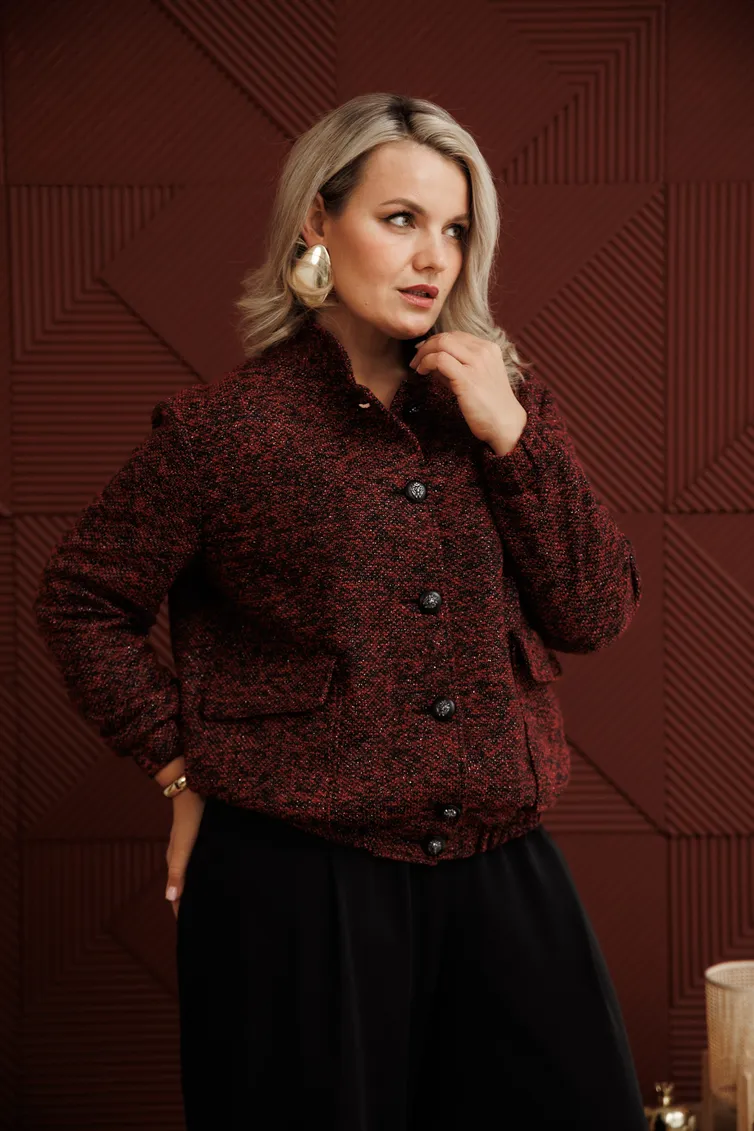 Żakiet Anastasia #1410 bordo