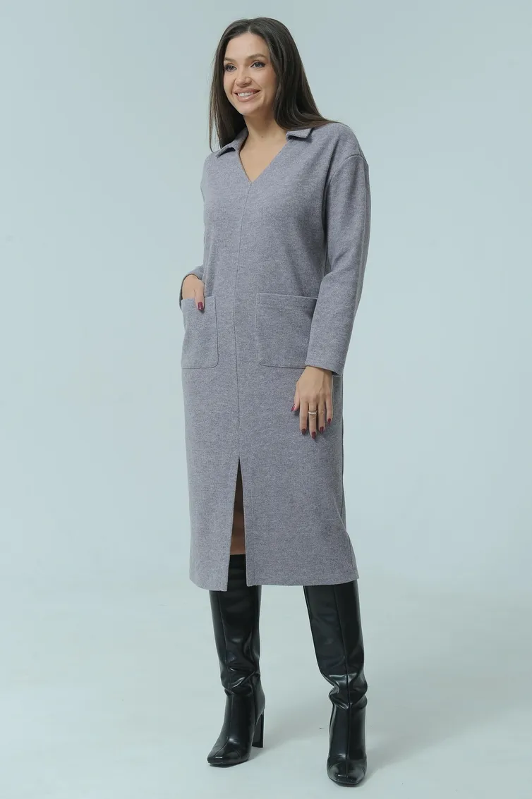 Dress Ma Cherie #4033 sero-fioletovyj