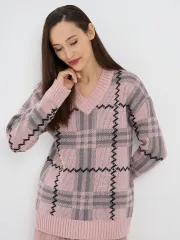 Джемпер Newvay арт. 7242-40293 фруктовый сорбет/титаниум/черн
