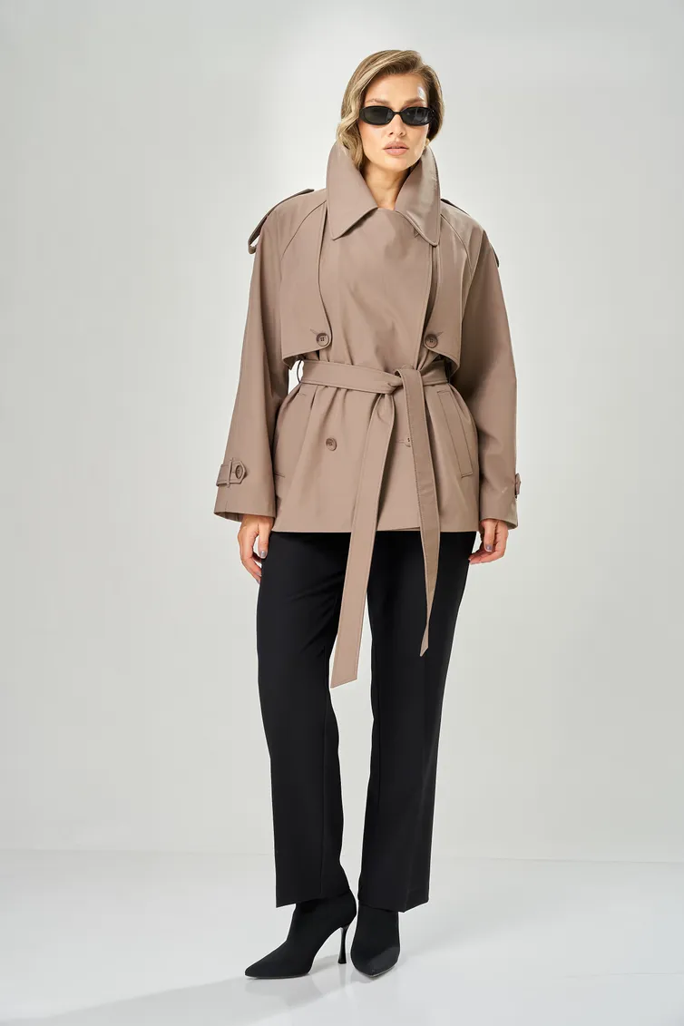 Тренч Ava fashion #M-234 mokko