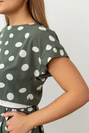 Dress TOOK A LOOK & Angelika #A-229 gorox na olive