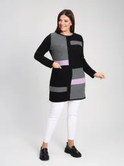 Jumper BONADI #1899 chernyj-lilovyj