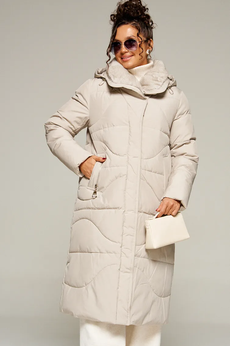 Coat Beautiful & Free #8012 kremovyj