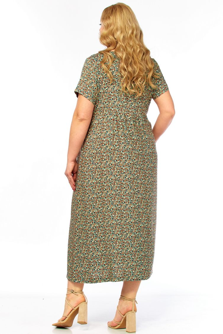 Dress LadyThreeStars #2682 myatnyj print