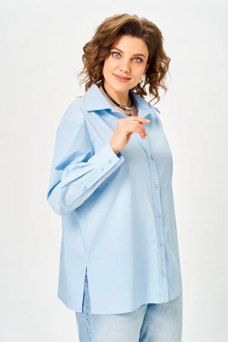 Рубашка Anastasia MAK арт. 1324 голубой