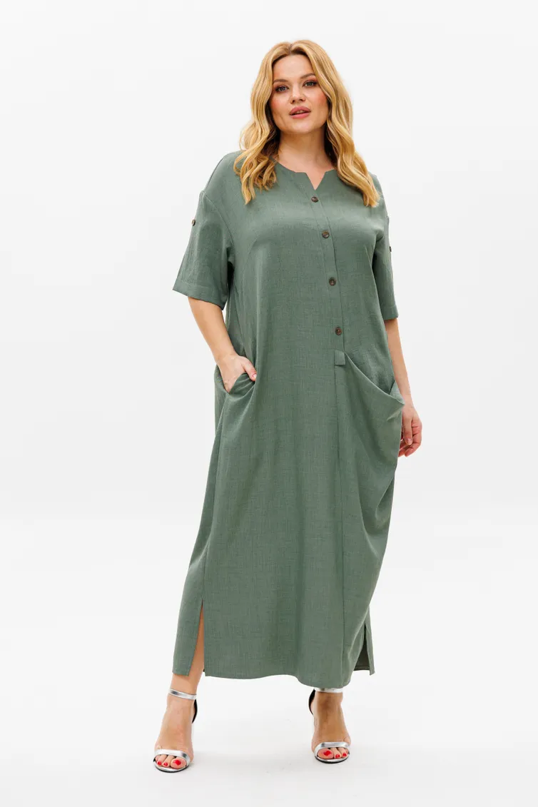 Платье Michel Chic арт. 2094/4 темно-оливковый