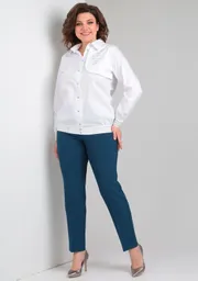 Zestaw Vilena-fashion #868 belyj+sinij grafit