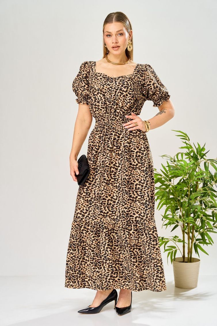 Платье Ava fashion арт. М-197 леопардовый