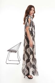 Dress Elema #5K-1434 chyornyj/bezhevyj 170
