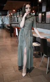 Sukienka Amori 9375 xaki 164