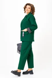 Suit Michel Chic #1437 kostyum glubokij izumrud