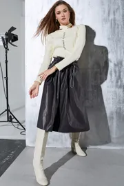 Spódnica LUNA #M-013 chernyj