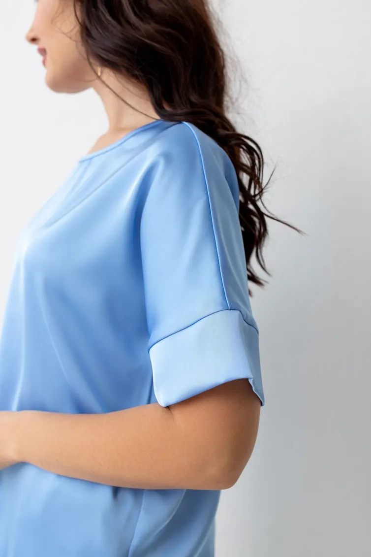 Blouse TOOK A LOOK & Angelika #TB-300n nebesnyj