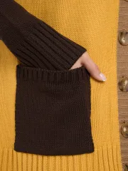 Sweter Newvay #9242-91040 gorkij shokolad/shalfej/karamelnyj kofe