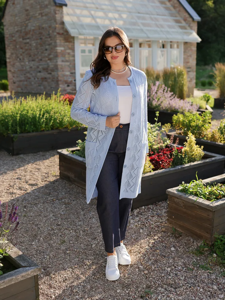 Sweter BONADI #2065 goluboj